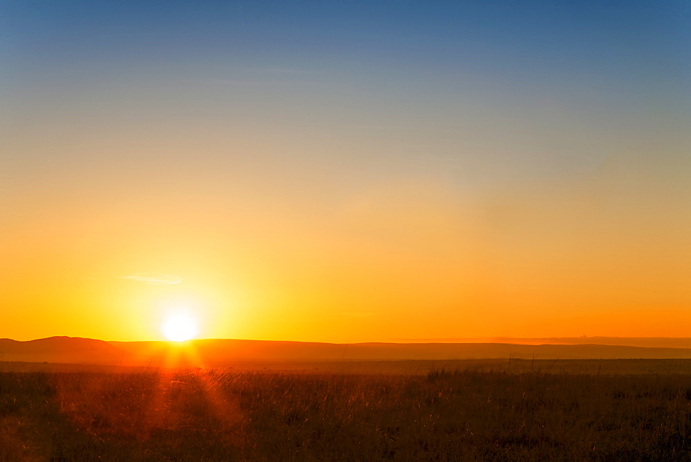 African sunset, Kenya, East Africa, Africa