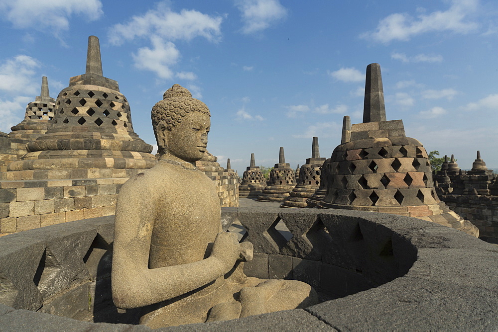 Borobudur Buddhist Temple, UNESCO World Heritage Site, Java, Indonesia, Southeast Asia, Asia