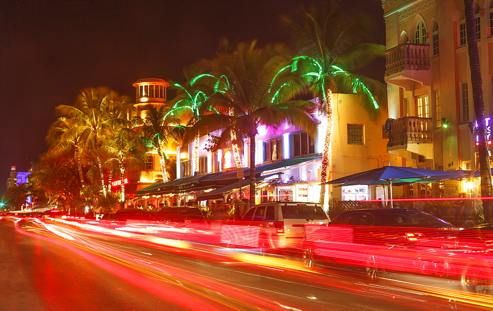 Art Deco District, Ocean Drive, South Beach, Miami Beach, Florida, United States of America, North America