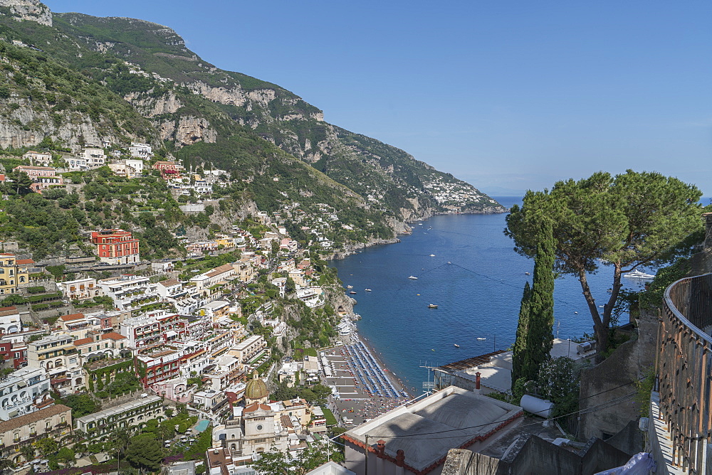 View of Positano, on the Amalfi Coast, UNESCO World Heritage Site, Campania, Italy, Europe