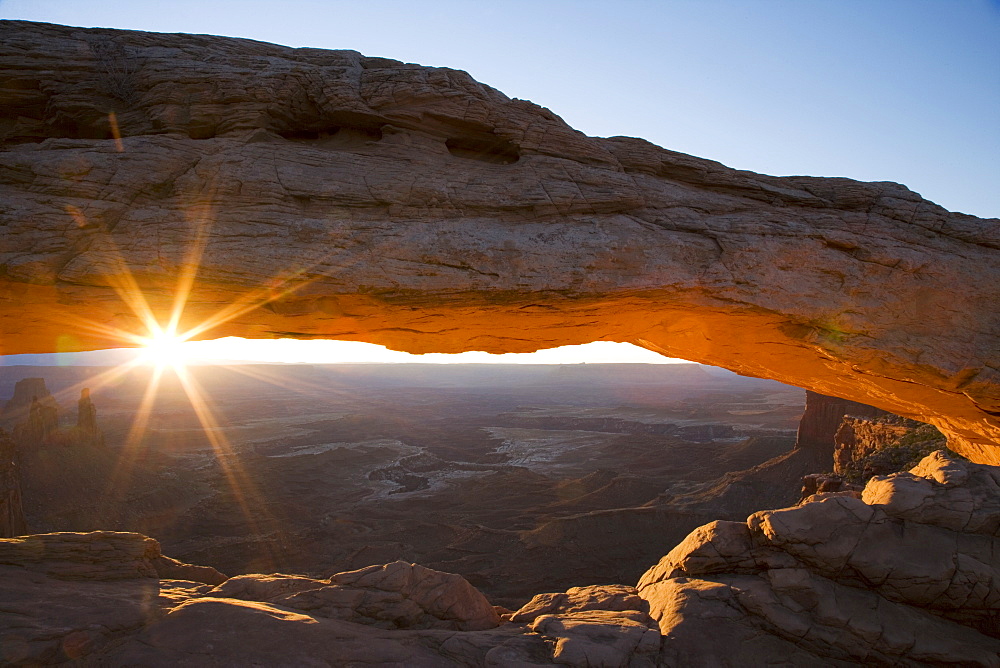 Sunrise, Mesa Arch, Canyonlands National Park, Utah, United States of America, North America