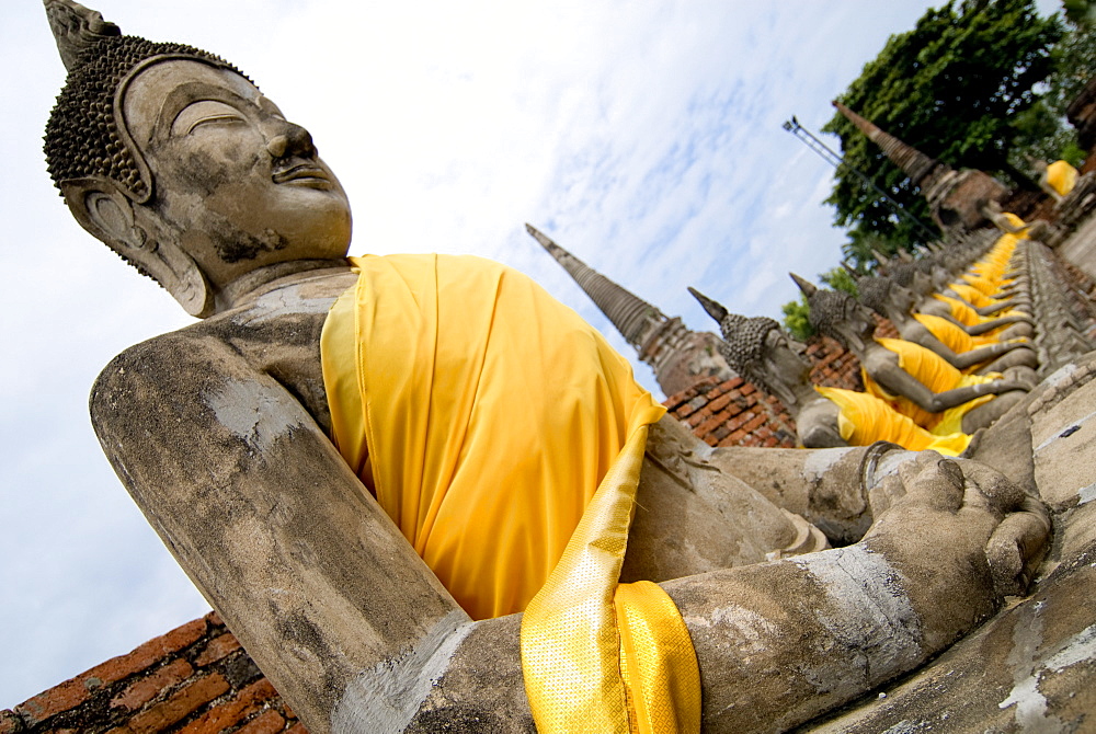 Buddha statues, Ayuthaya, Thailand, Southeast Asia, Asia