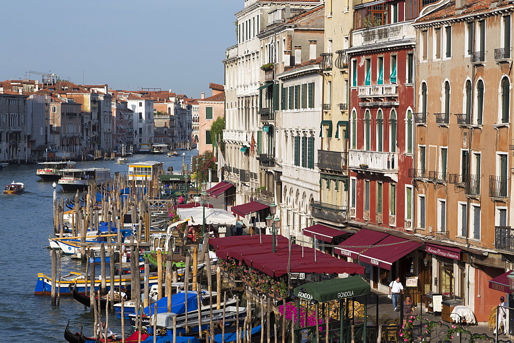 The Grand Canal from the Rialto Bridge, Venice, UNESCO World Heritage Site, Veneto, Italy, Europe