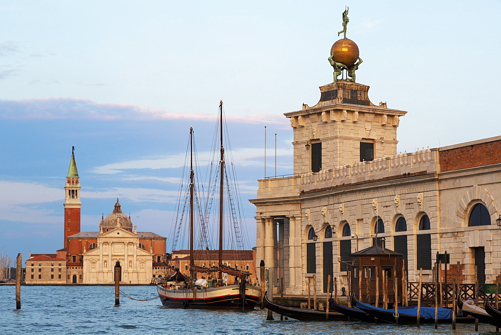 Dogana di Mare and San Giorgio Maggiore from the Grand Canal, Venice, UNESCO World Heritage Site, Veneto, Italy, Europe