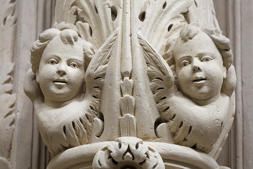 Angels in a church in the Baroque city of Lecce, Puglia, Italy, Europe