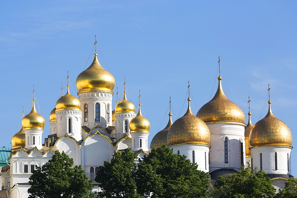 Cathedral of the Annunciation in the Kremlin, UNESCO World Heritage Site, Moscow, Russia, Europe