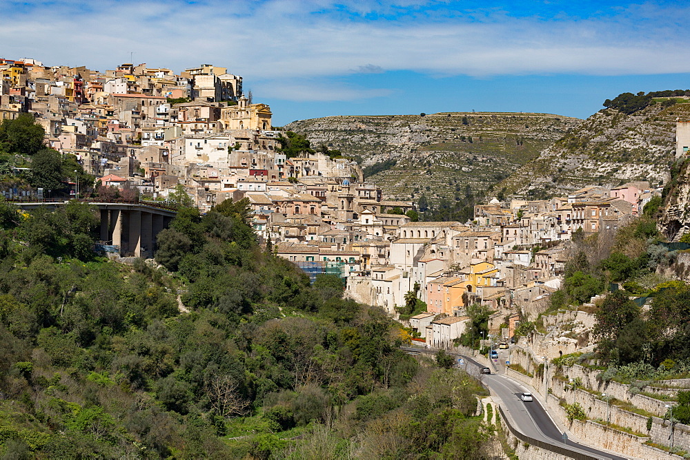 The historic hill town of Ragusa Ibla, Ragusa, UNESCO World Heritage Site, Sicily, Italy, Europe