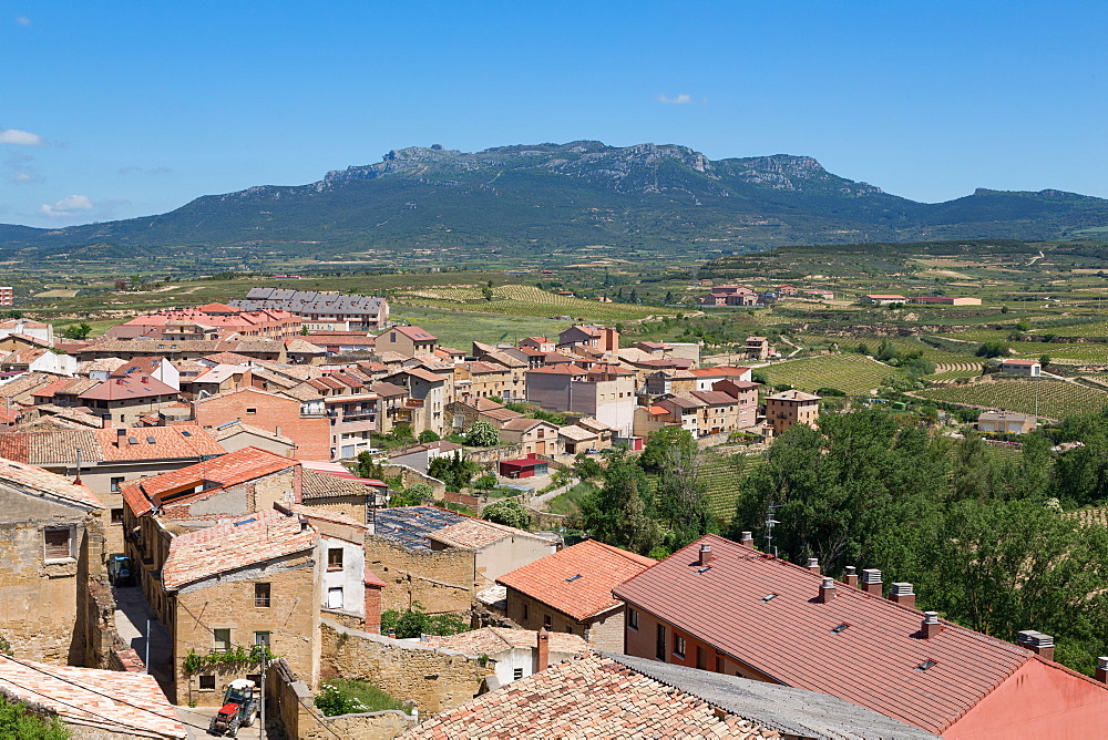 Rooftops in San Vicente de la Sonsierra, La Rioja, Spain, Europe