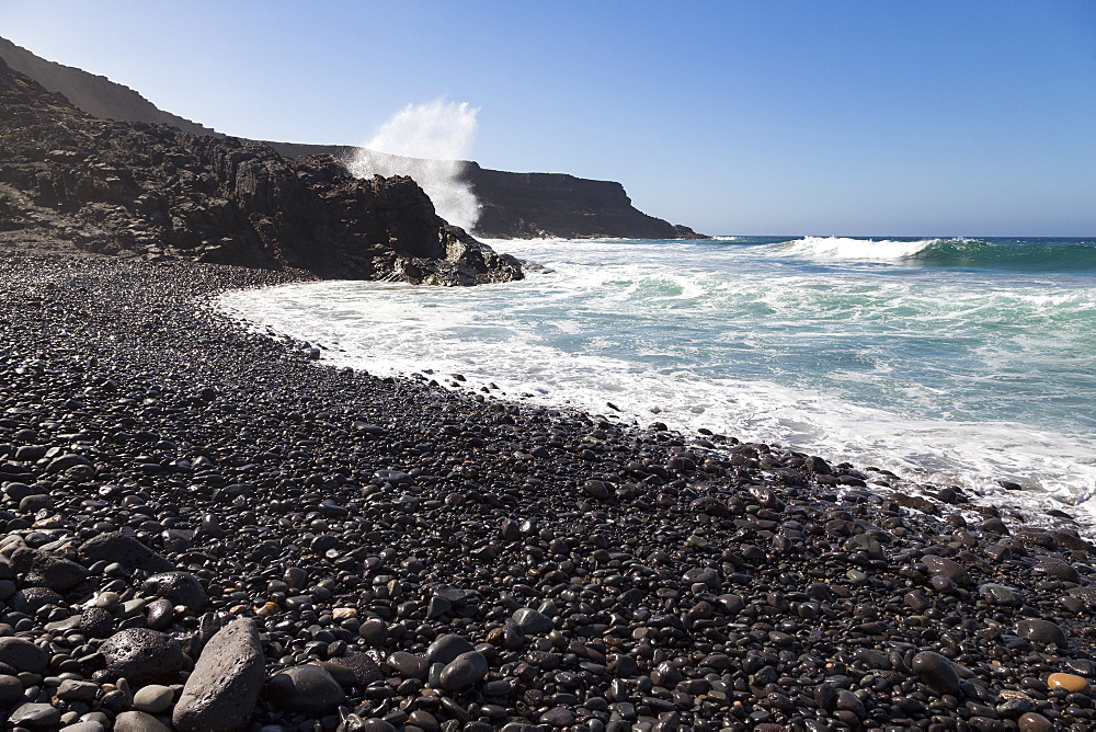 Playa Puertito de Los Molinos on the volcanic island of Fuerteventura, Canary Islands, Spain, Atlantic, Europe