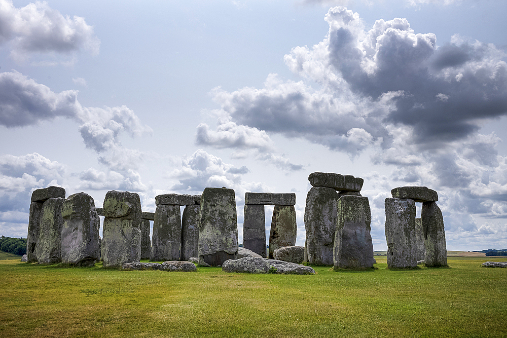Stonehenge, a prehistoric megalithic structure on Salisbury Plain, United Kingdom