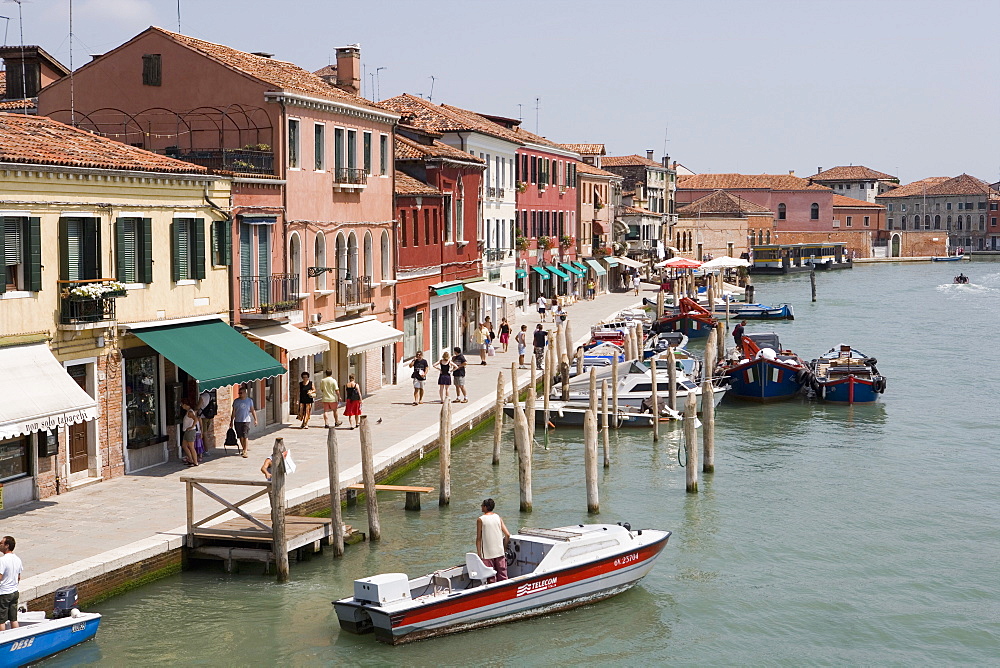 Canale degli Angeli from Ponte Vivarini on the island of Murano near Venice, Italy