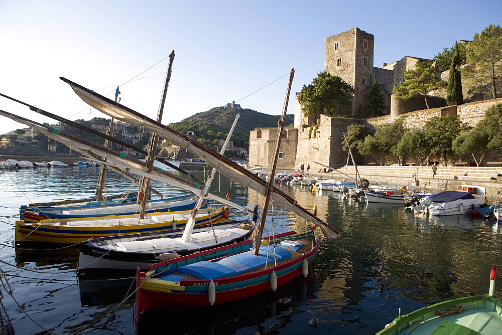 Morning light, Eglise Notre-Dame-des-Anges, Collioure, Pyrenees-Orientales, Languedoc, France, Europe