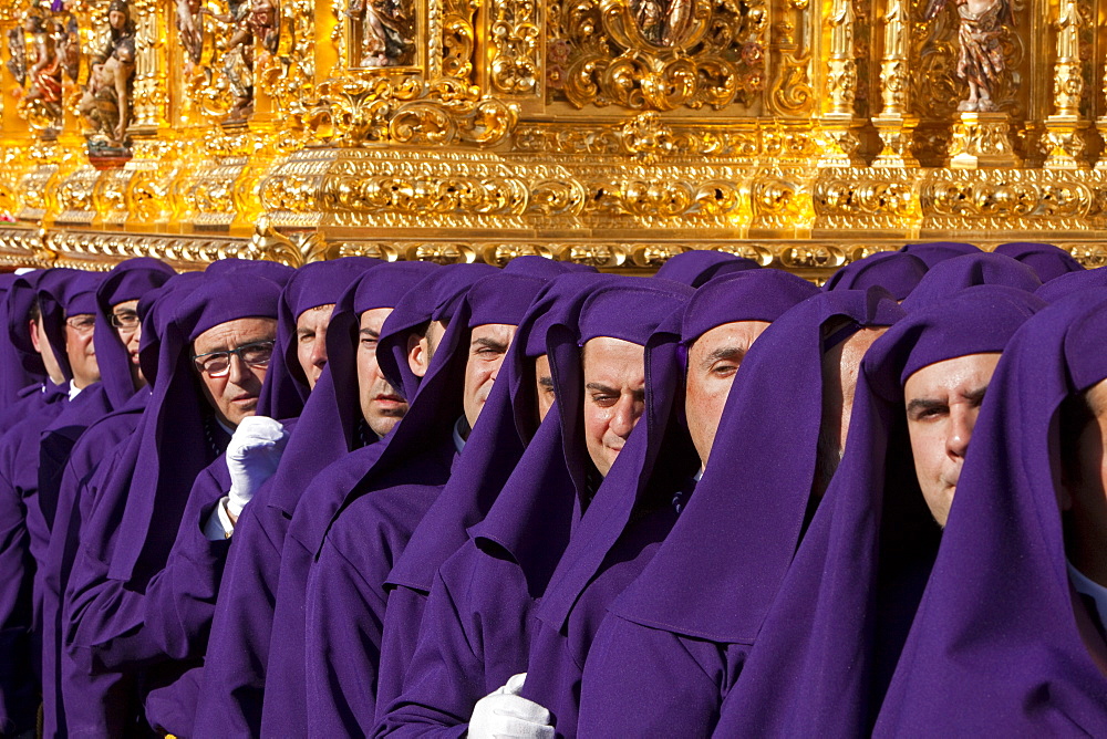 Semana Santa (Holy Week) celebrations, Malaga, Andalucia, Spain, Europe