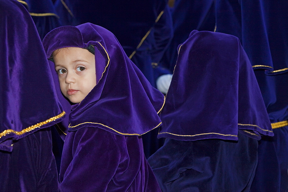 Semana Santa (Holy Week) celebrations, Malaga, Andalucia, Spain, Europe