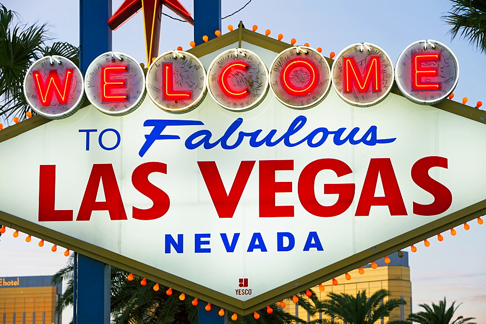 Welcome to Las Vegas sign, Las Vegas, Nevada, United States of America, North America