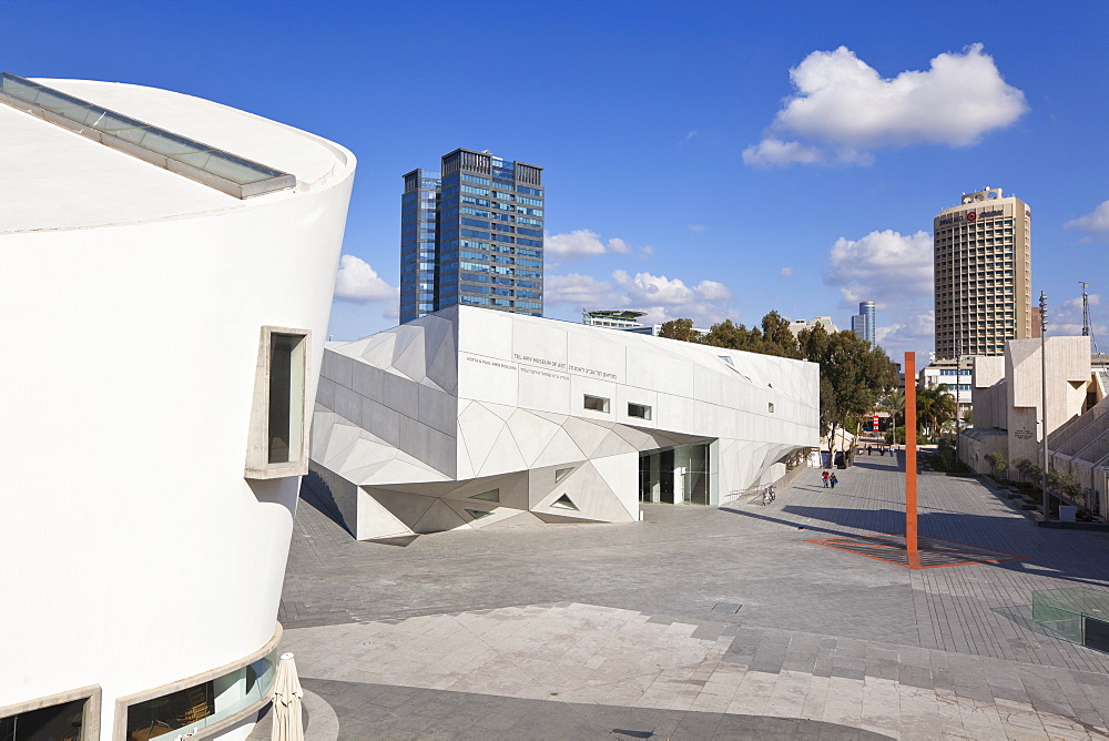 Exterior of the new Herta and Paul Amir building of the Tel Aviv Museum of Art, Tel Aviv, Israel, Middle East