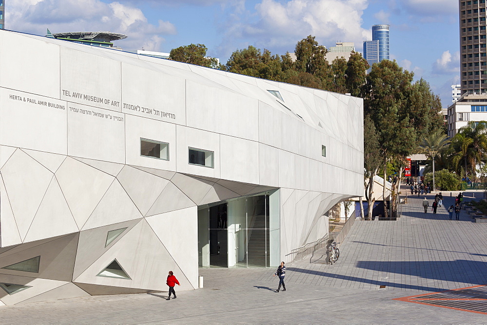 Exterior of the new Herta and Paul Amir building of the Tel Aviv Museum of Art, Tel Aviv, Israel, Middle East