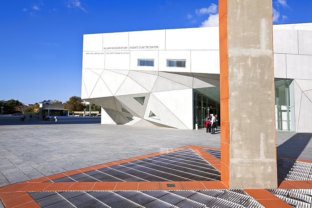 Exterior of the new Herta and Paul Amir building of the Tel Aviv Museum of Art, Tel Aviv, Israel, Middle East