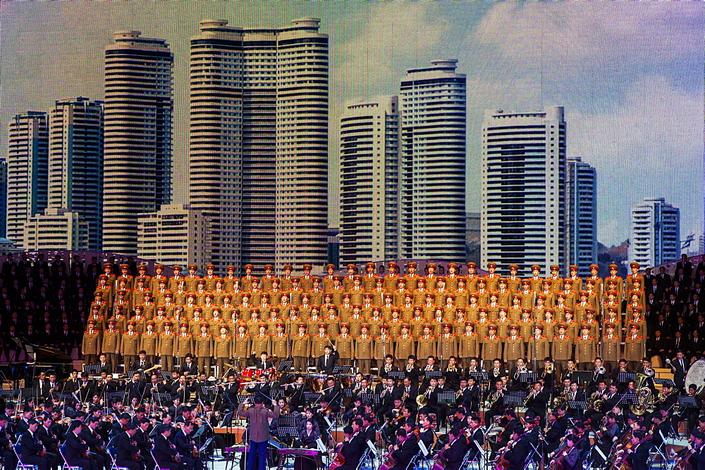 Pyongyang Indoor Stadium performance, Pyongyang, Democratic People's Republic of Korea (DPRK), North Korea, Asia