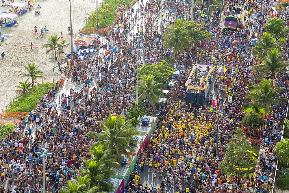 Ipanema Beach, Street carnival, Rio de Janeiro, Brazil, South America