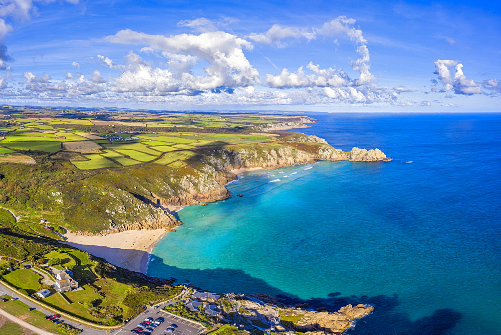 Porthcurno beach, Porthcurno near Lands End, Cornwall, England, United Kingdom, Europe