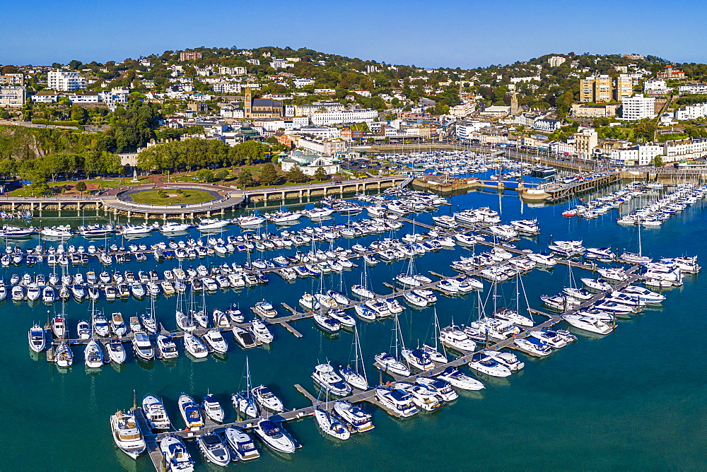 Torquay town and marina, Torbay, Devon, England, United Kingdom, Europe