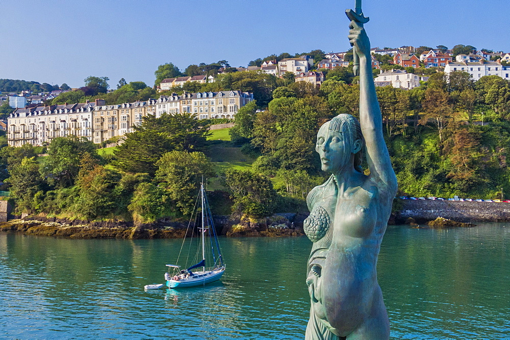 Verity statue, Ilfracombe, North Devon coast, Devon, England, United Kingdom, Europe