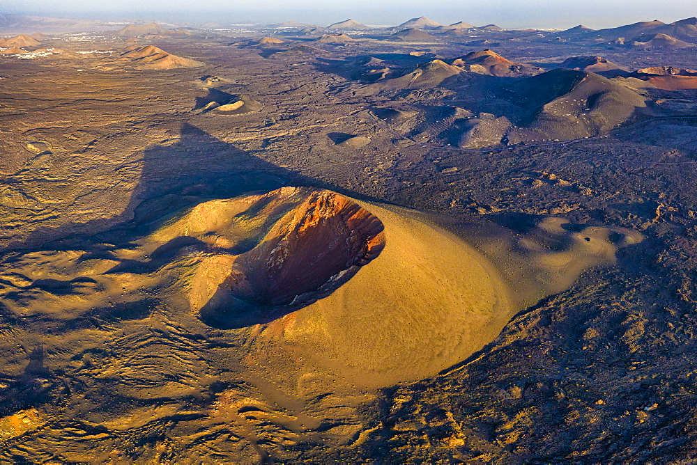 Caldera Roja Volcano in Timanfaya National Park, Lanzarote, Canary Islands, Spain, Atlantic, Europe