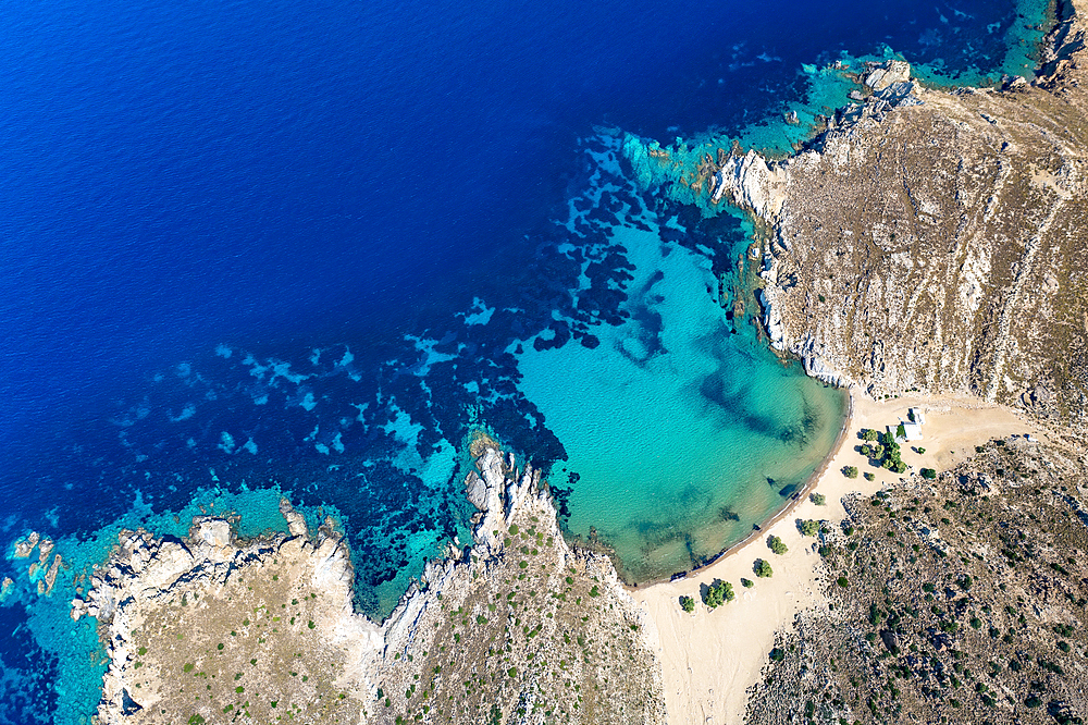 Psili Ammos Beach, Patmos, Greek Islands, Greece, Europe