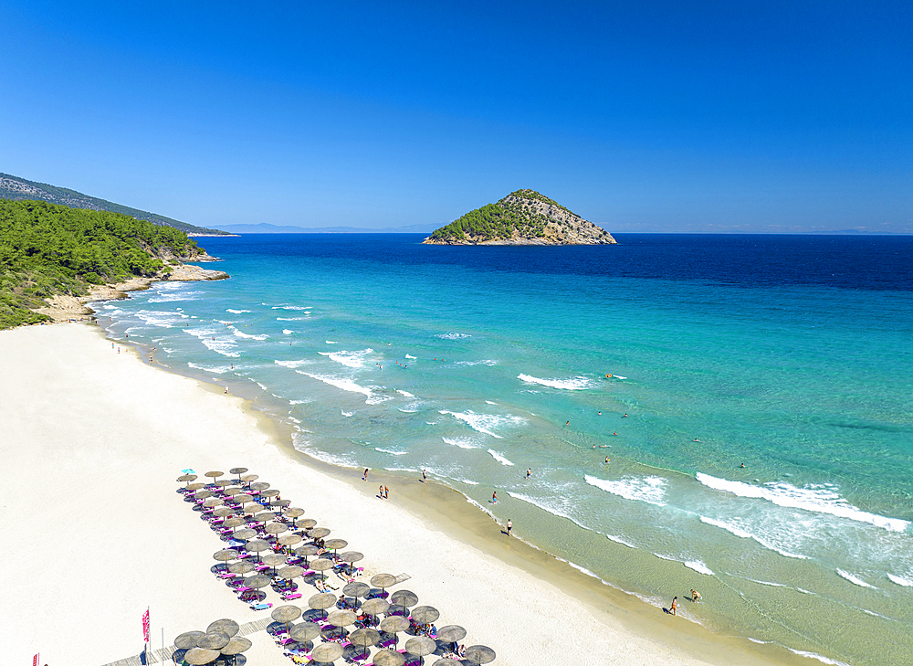 Paradise Beach, Thassos Island, Greek Islands, Greece, Europe