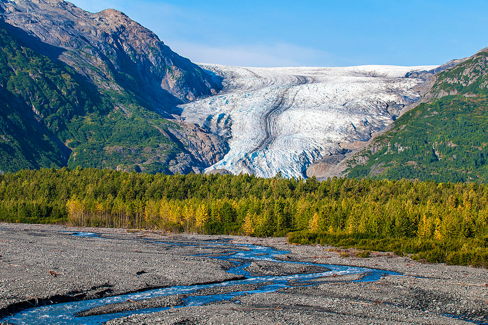 Exit Glacier, Kenai Fjords National Park, Alaska, United States of America, North America