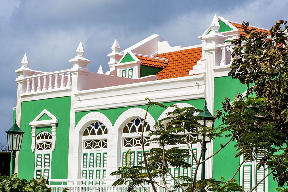 Architecture, buildings, Oranjestad, Aruba, ABC Islands, Dutch Antilles, Caribbean, Central America