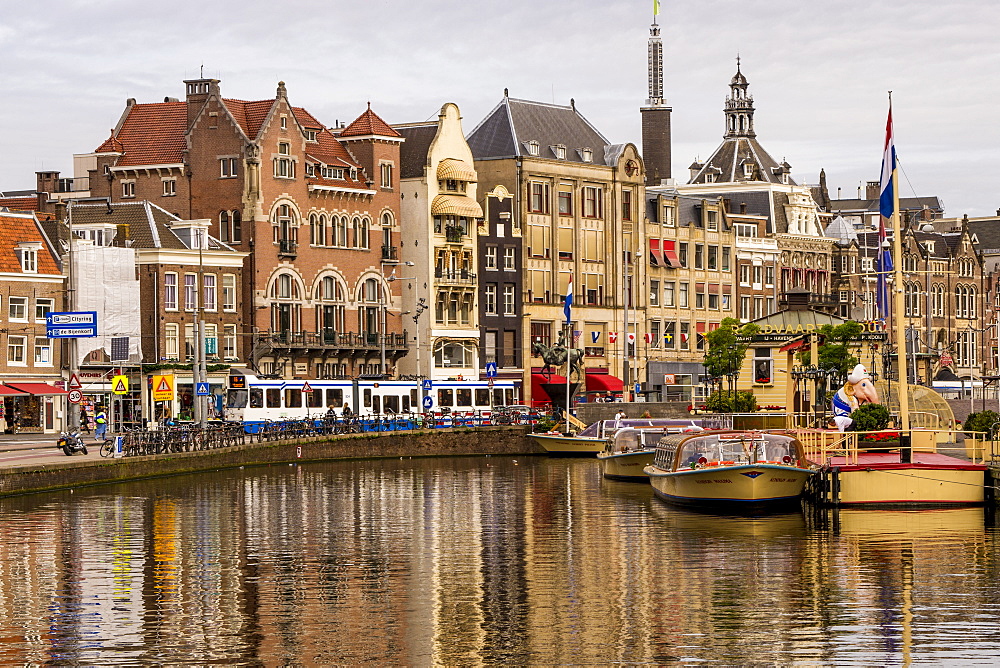 Rokin Canal, Amsterdam, North Holland, Netherlands, Europe