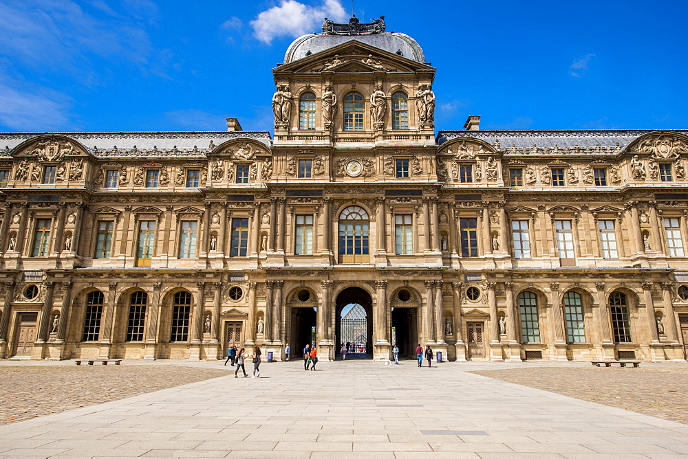 The Cour Carree courtyard at The Louvre, Paris, France, Europe