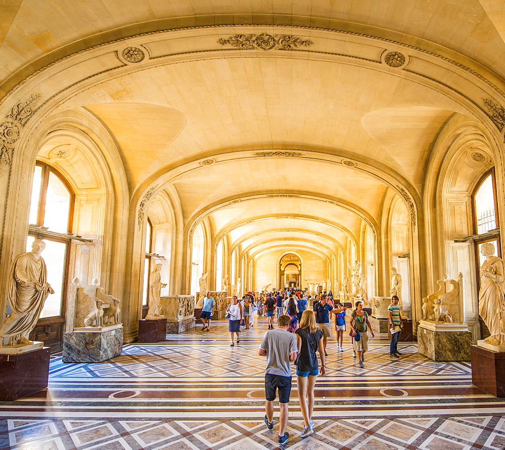 Interior, The Louvre, Paris, France, Europe