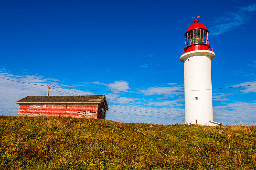 Cape Race Lighthouse, Cape Race, Avalon Peninsula, Newfoundland, Canada, North America