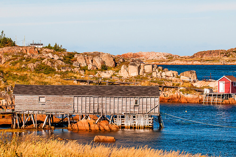 Tilting village, Fogo Island, Newfoundland, Canada, North America