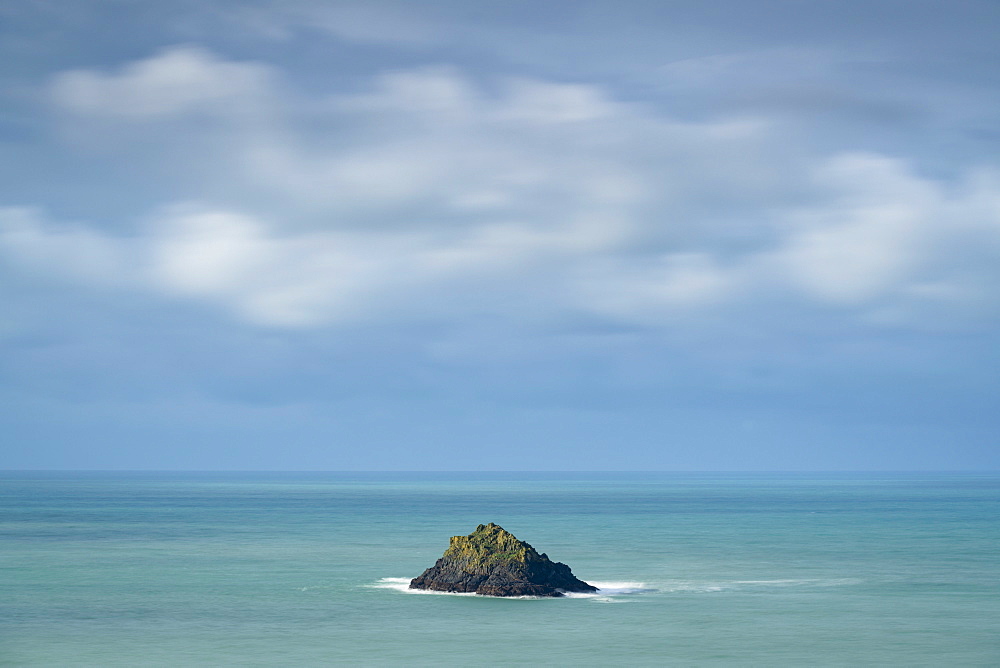 Newland Island off the coast of Pentire Point, North Cornwall, England, United Kingdom, Europe