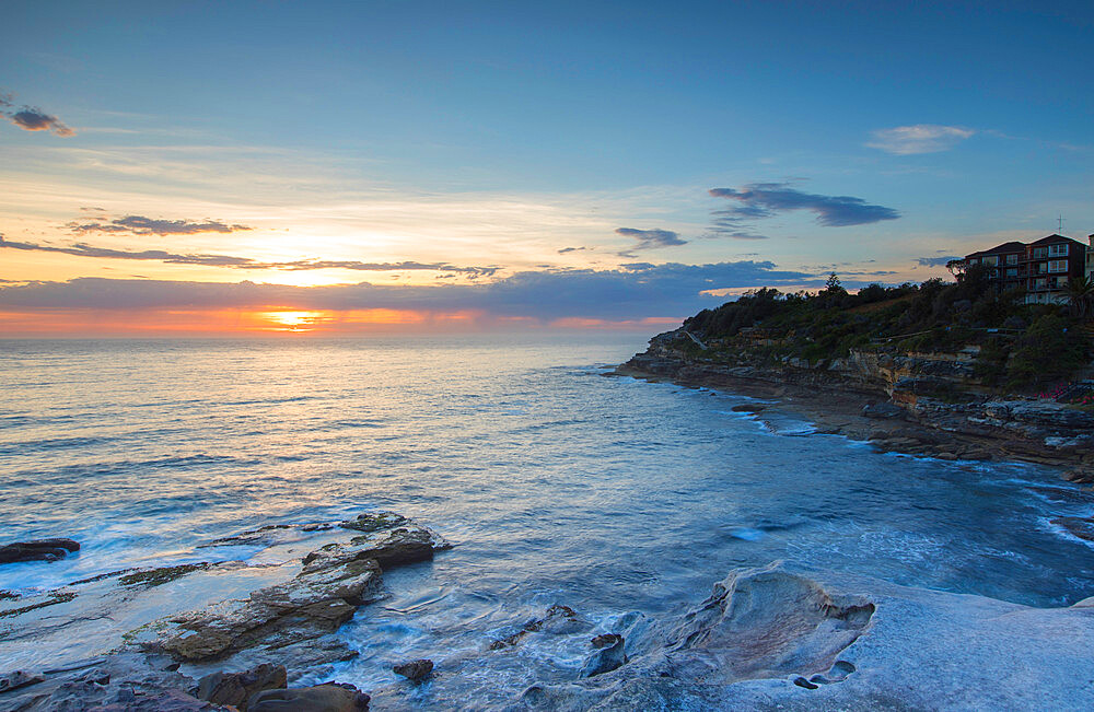 Bondi to Bronte walk at dawn, Bondi Beach, Sydney, New South Wales, Australia, Pacific