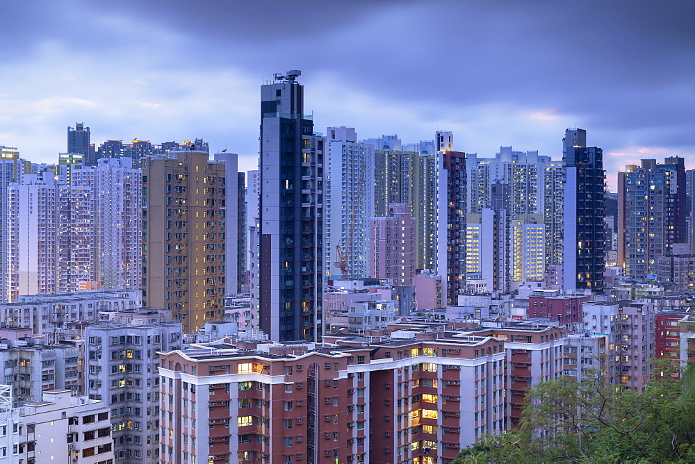 Apartment blocks, Shek Kip Mei, Kowloon, Hong Kong, China, Asia