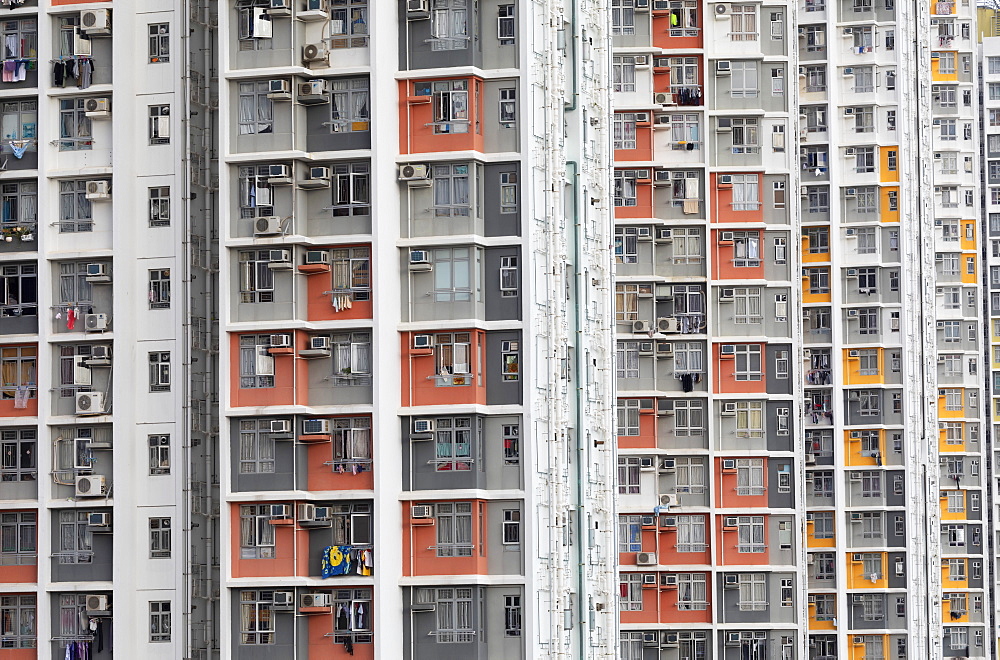 Public housing apartments, Shek Kip Mei, Kowloon, Hong Kong, China, Asia