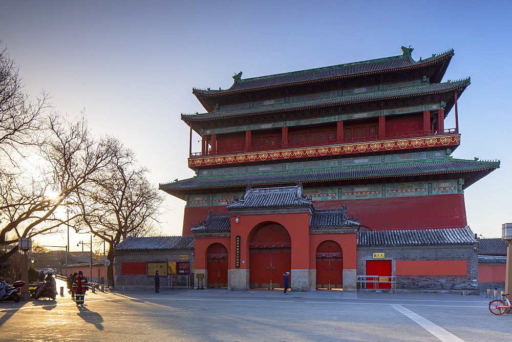 Drum Tower, Dongcheng, Beijing, China, Asia