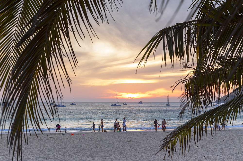 Hai Nan Beach at sunset, Phuket, Thailand, Southeast Asia, Asia