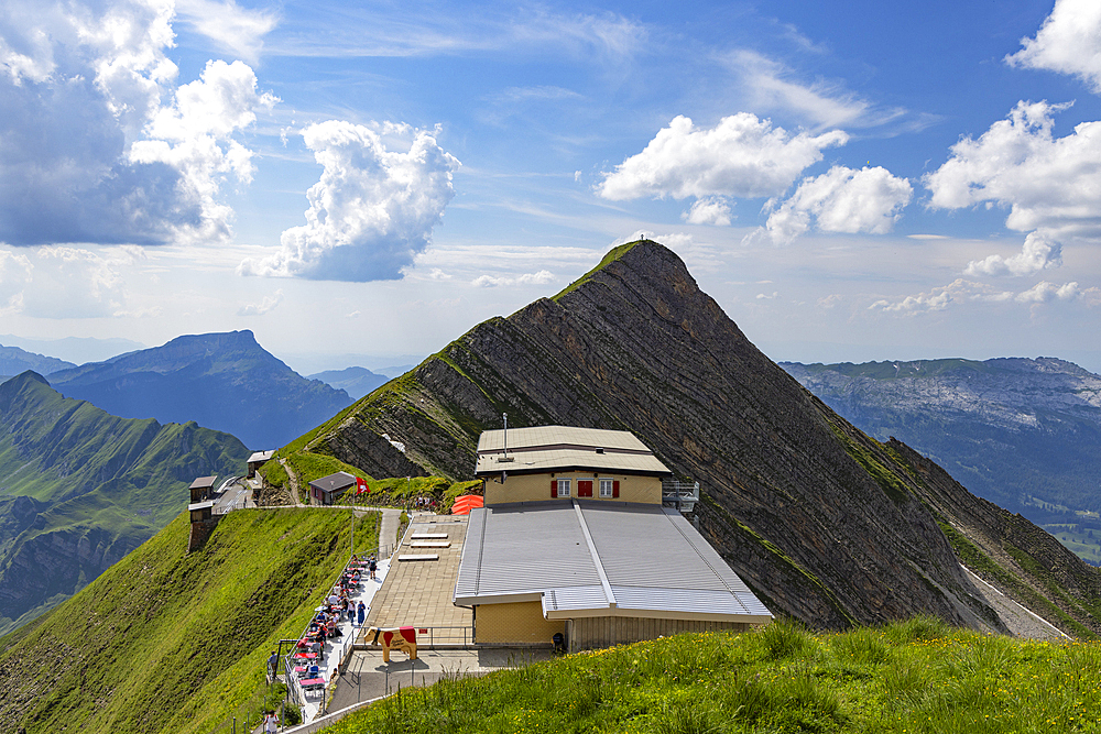 Das Kreuz (The Cross) peak at Brienzer Rothorn mountain, Bernese Oberland, Switzerland