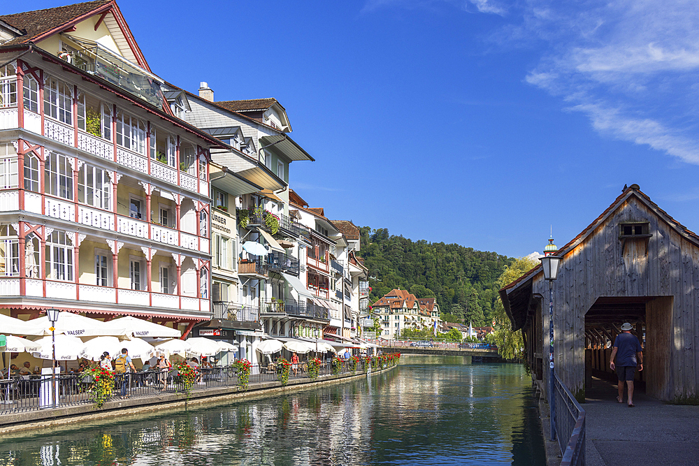 Old Town and Aare River, Thun, Canton of Bern, Switzerland