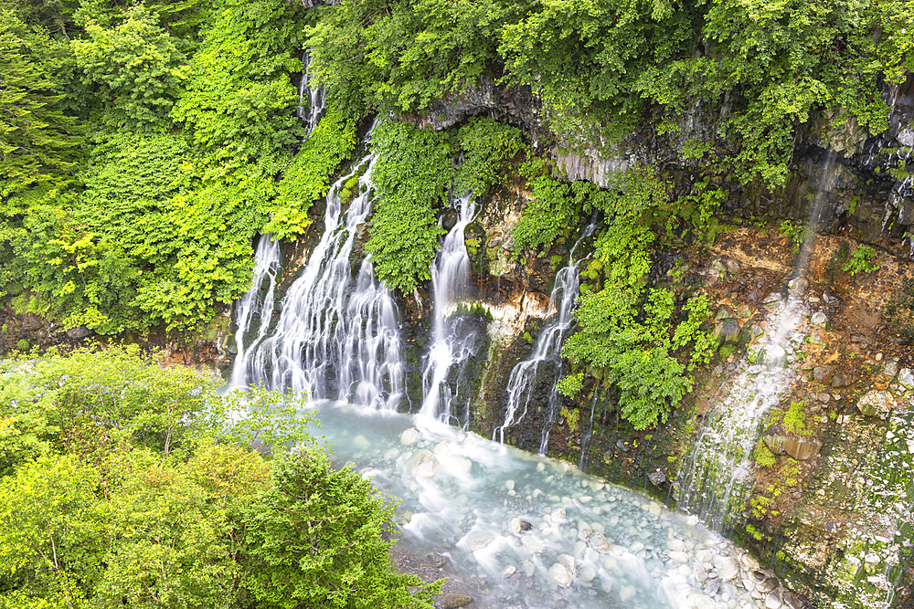 Shirahige waterfall, Biei, Hokkaido, Japan