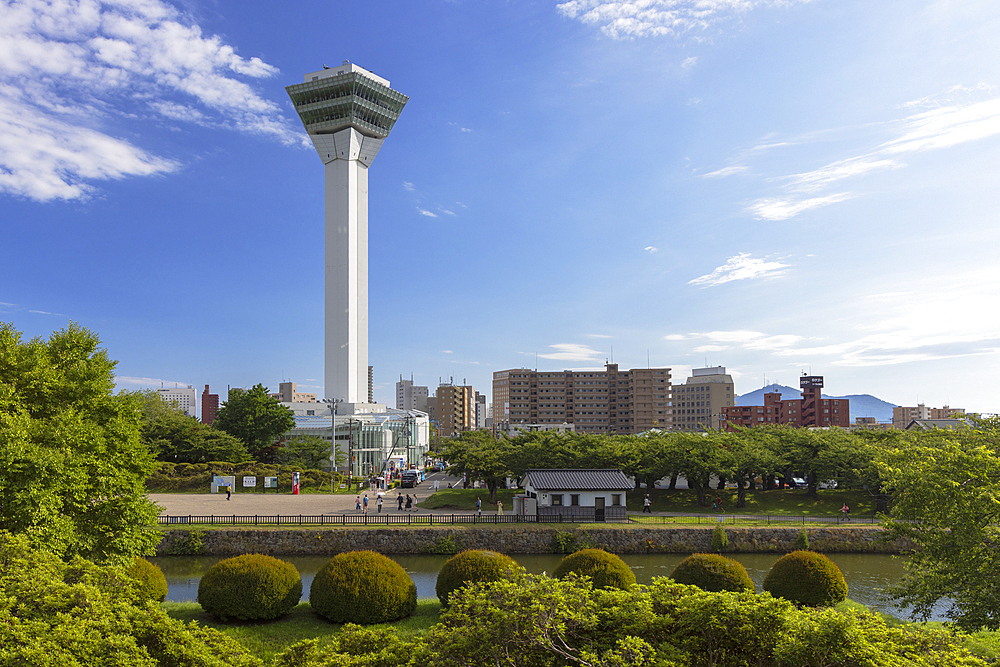 Goryokaku Tower from Goryokaku Park, Hakodate, Hokkaido, Japan