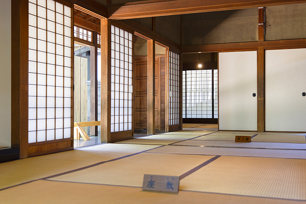 Interior of Odano-ke Samurai House on Samurai Residence Street, Kakunodate, Akita, Japan