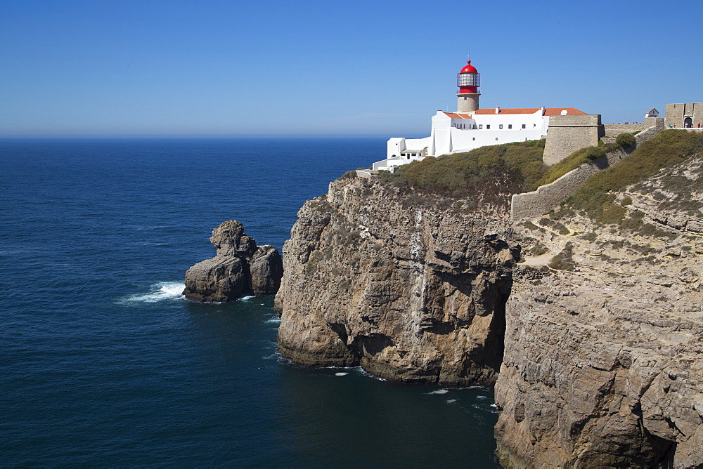 Lighthouse, Cape San Vicente, Sagres, Algarve, Portugal, Europe