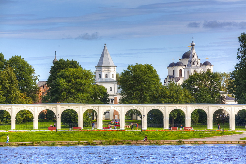 Yaroslav's Court, UNESCO World Heritage Site, Veliky Novgorod, Novgorod Oblast, Russia, Europe